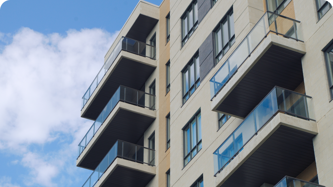 exterior of an apartment building