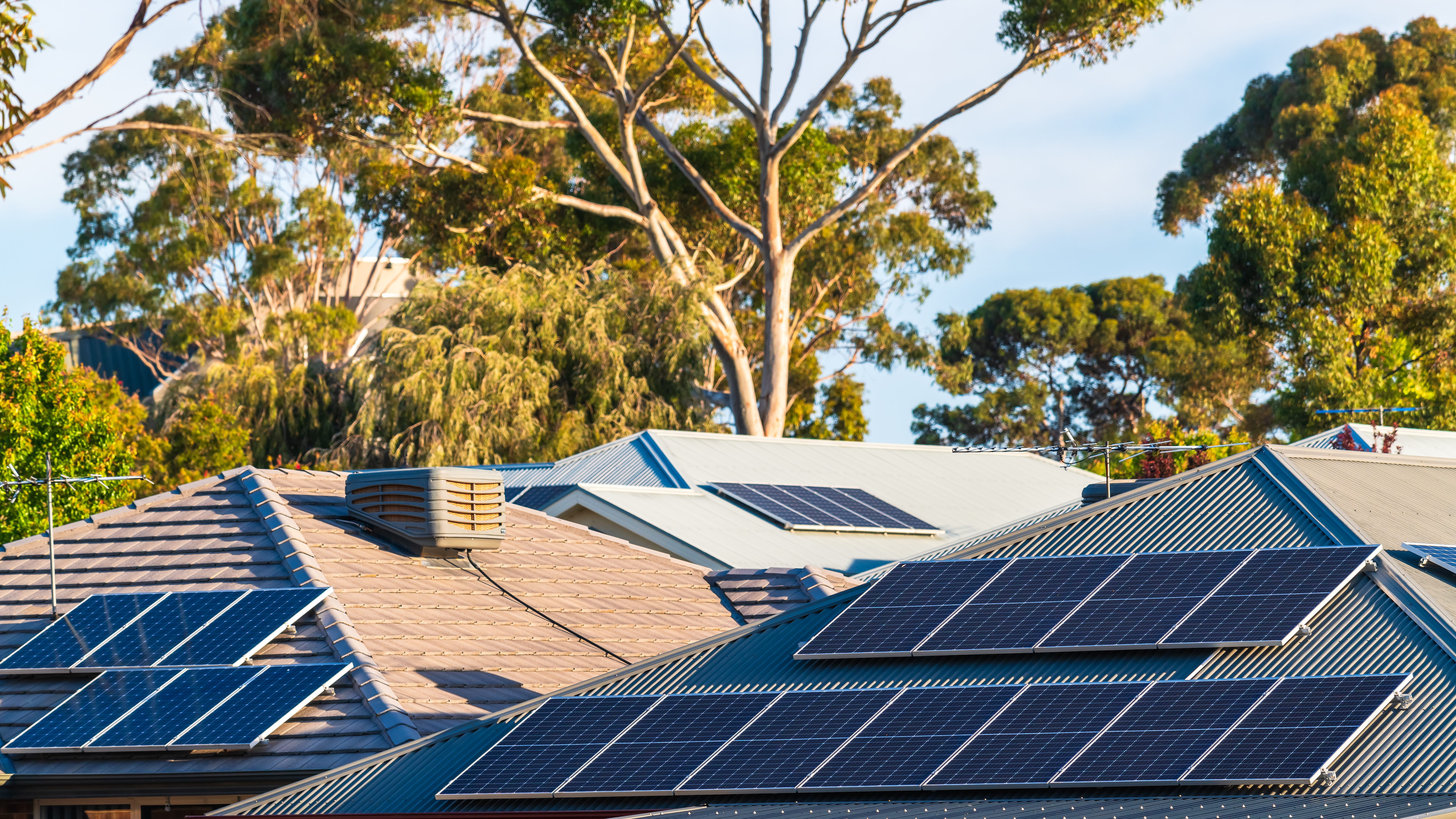 Rooftop solar panels in Australia