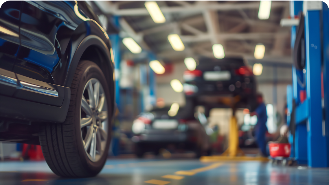 Car inspections at a mechanic