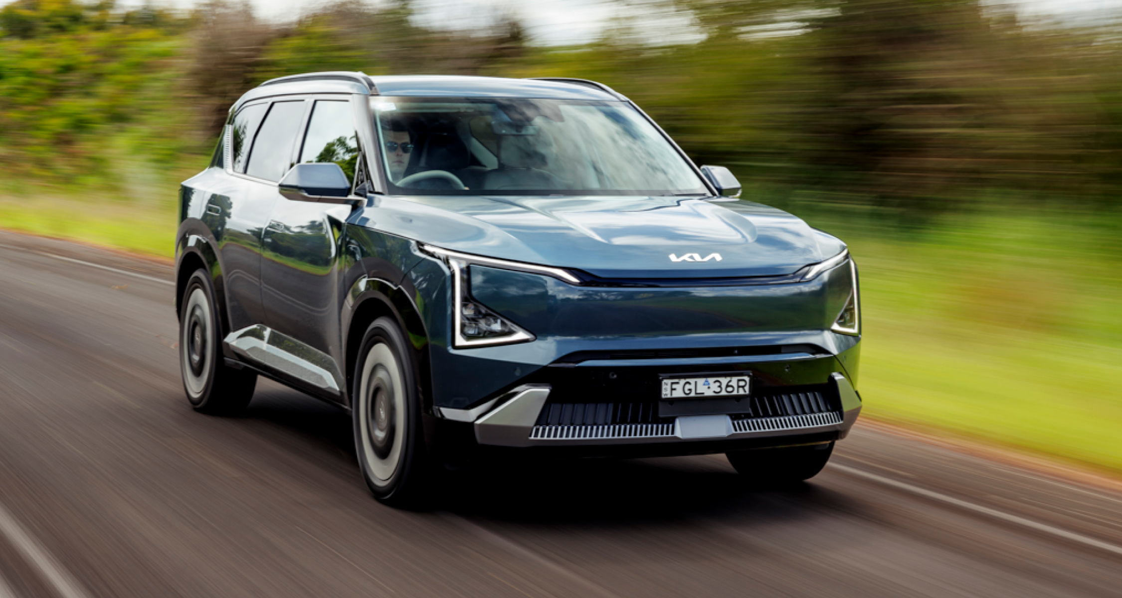 Kia EV5 Earth on the road