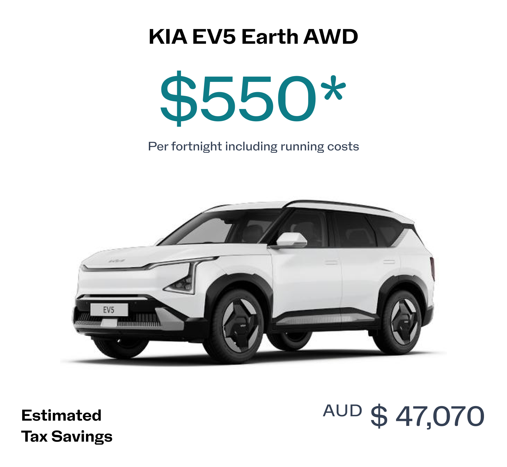 Kia EV5 Earth AWD price and details