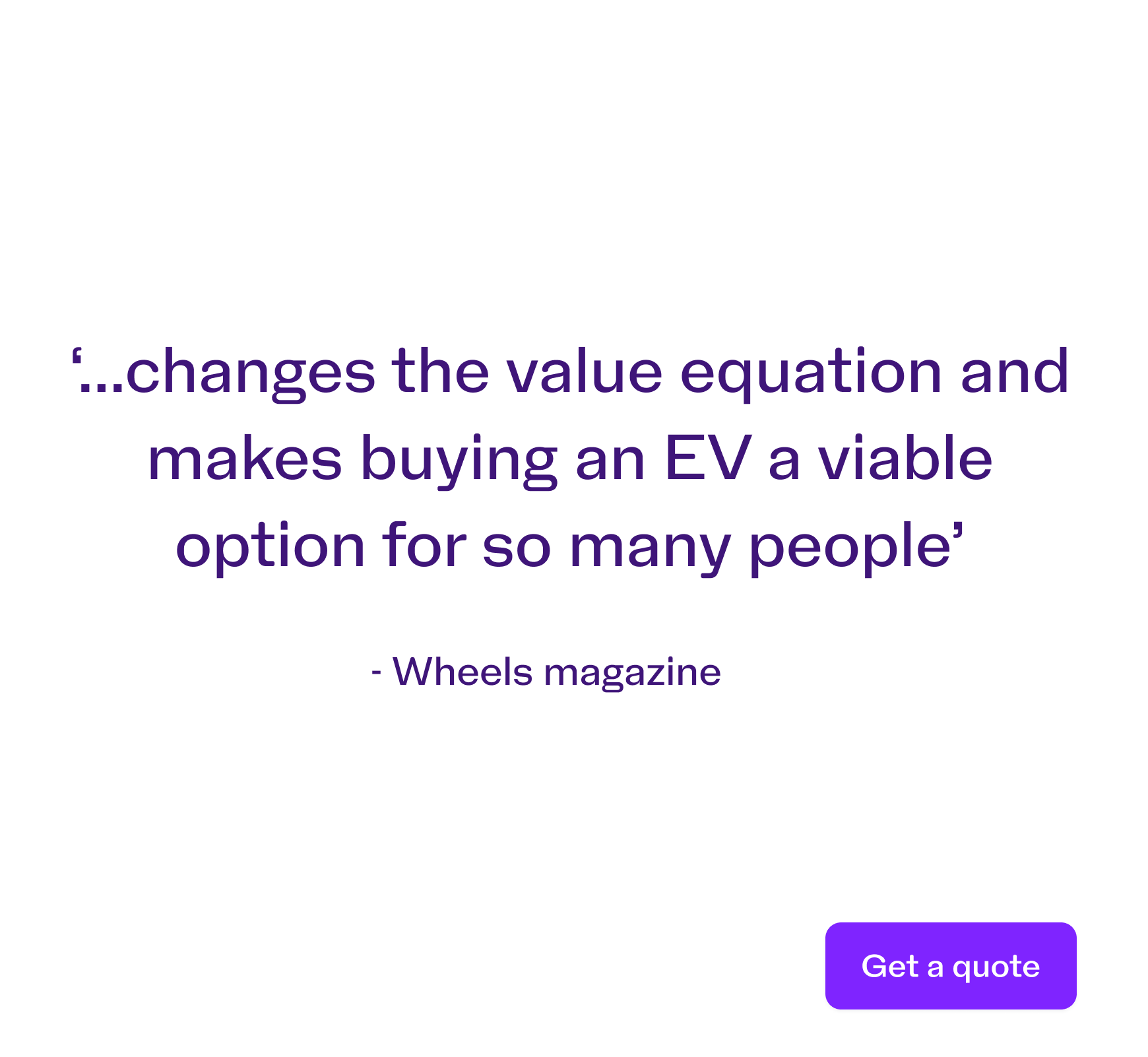 Wheels magazine quote on the MG4 Essence 64