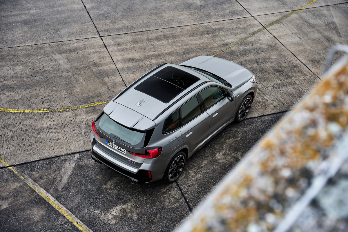 BMW X1 rear, from above
