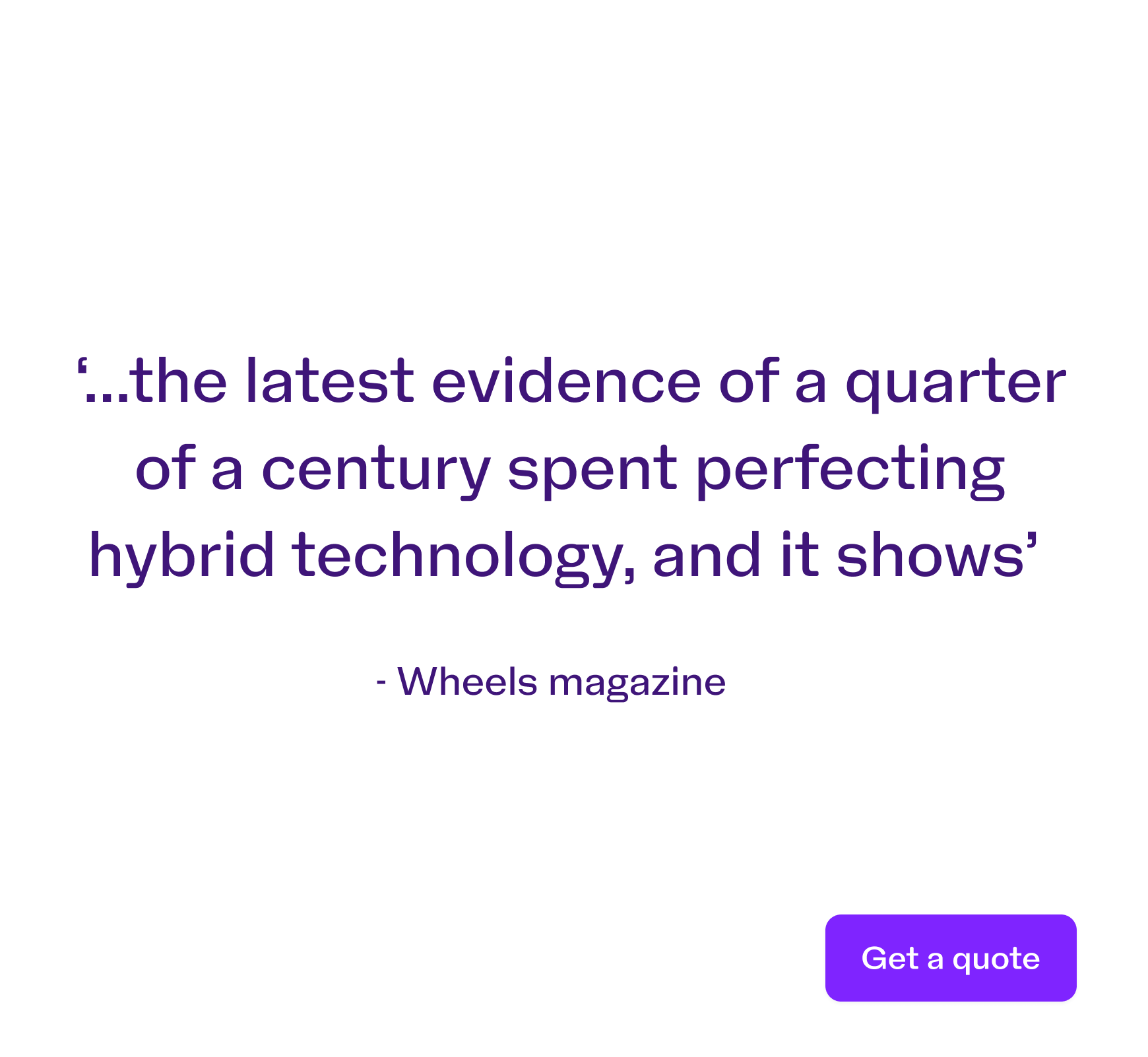 Wheels magazine quote on the Toyota Camry Ascent Sport